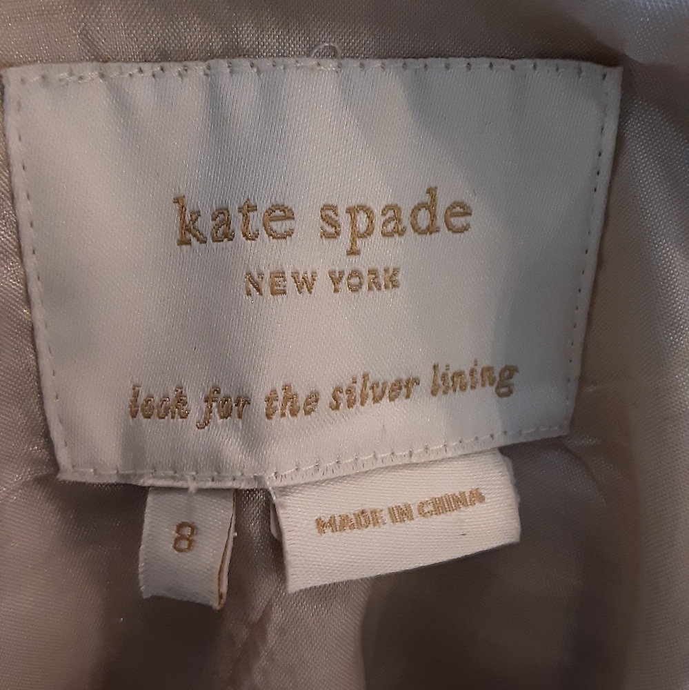 Kate spade gold metallic shift dress size 8! - Picture 2 of 5